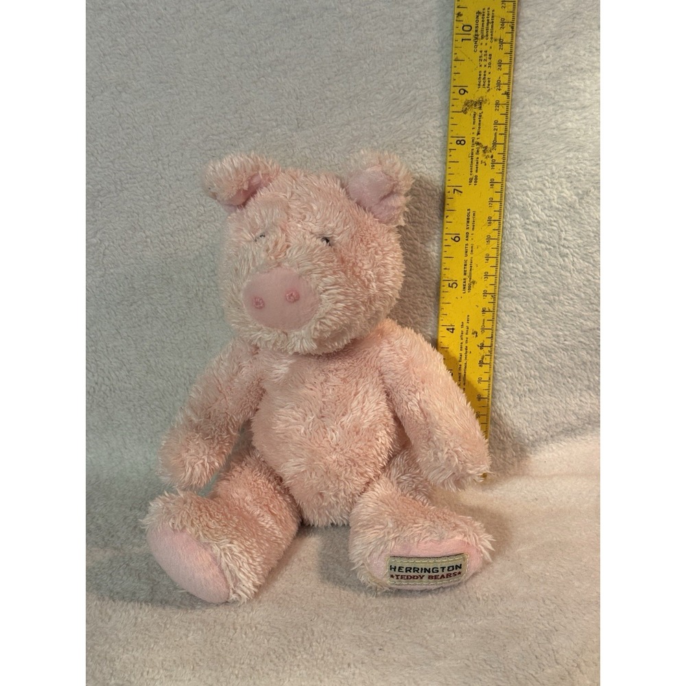 Herrington‎ Teddy Bears Pink Pig Plush 12in Cheesecake Factory 2009 HTF Toy